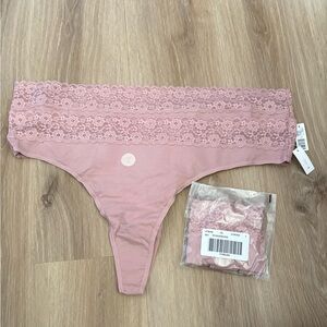 NWT R Line Thong Panties 3X Pink Set of 3